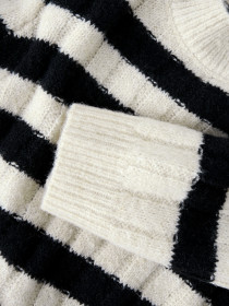 NAME IT Striktrøje Ditte Buttercream Black